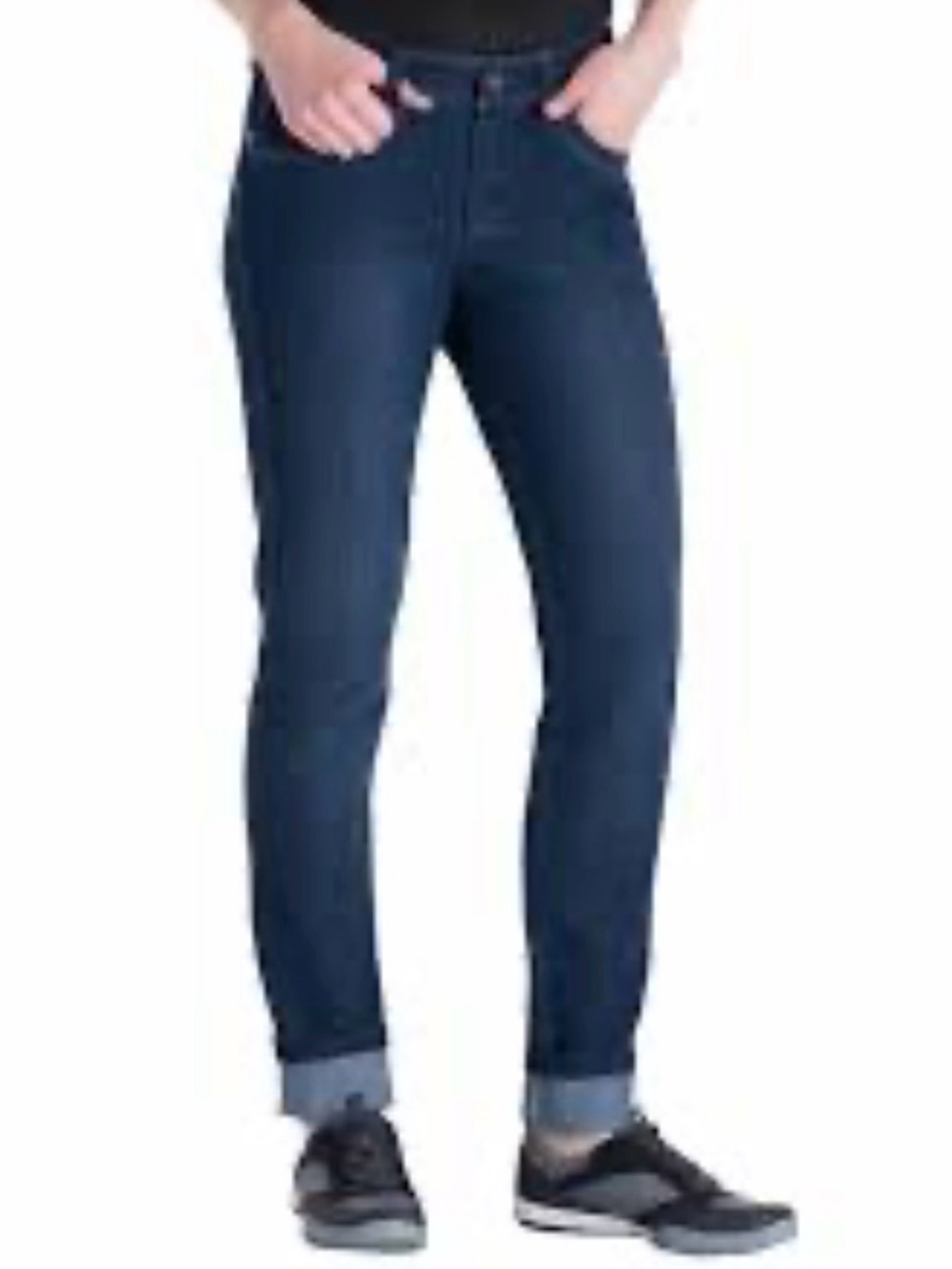 Prana Women's Kayla Jeans in Dark Denim solid (looks black/charcoal)